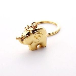 Golden Elephant Keychain